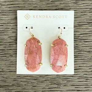 NWT Kendra Scott Esme Drop Earrings Pink Rhodonite